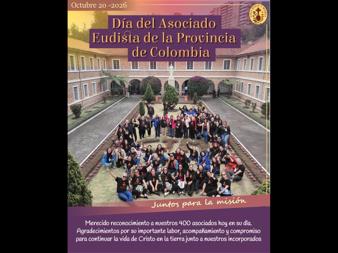 Octubre 20 el día del Asociado Eudista de la Provincia de Colombia